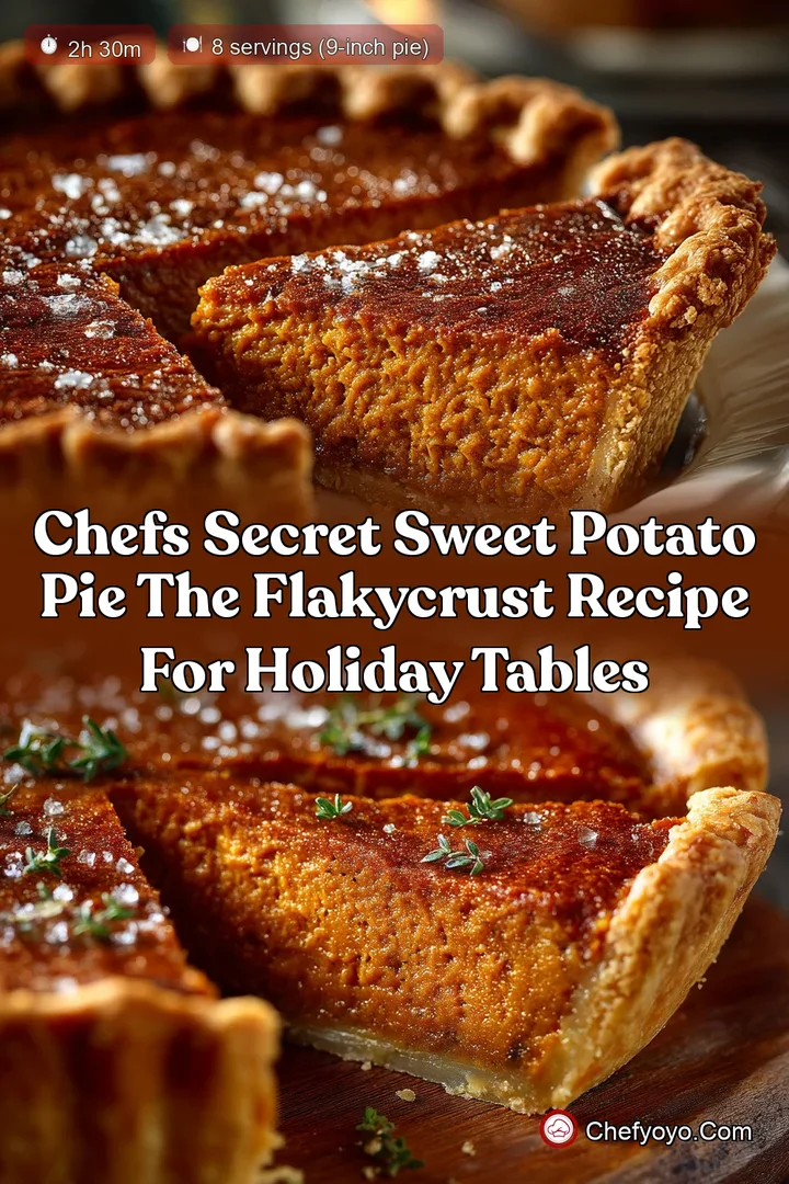 Chefs Secret Sweet Potato Pie The FlakyCrust Recipe for Holiday Tables