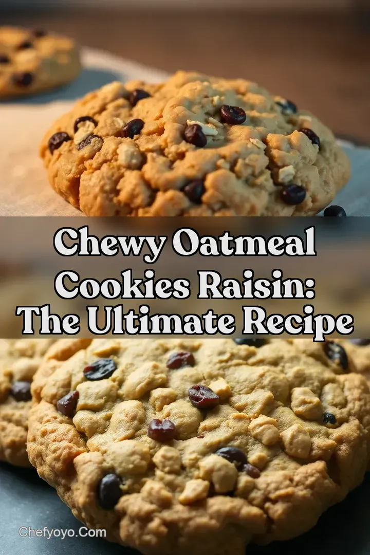 Chewy Oatmeal Cookies Raisin: The Ultimate Recipe
