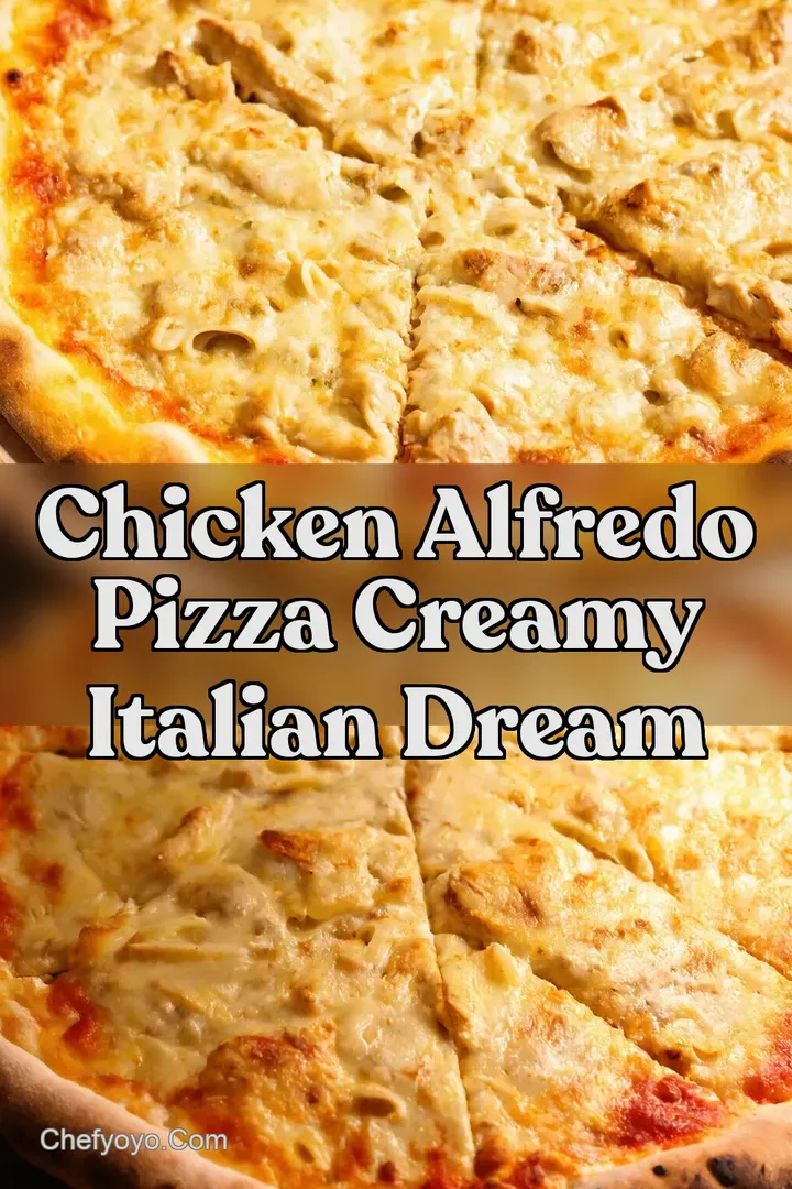Chicken Alfredo Pizza Creamy Italian Dream