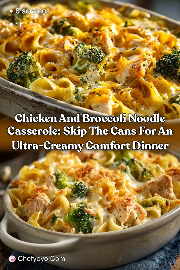 Chicken and Broccoli Noodle Casserole: Skip the Cans for an Ultra-Creamy Comfort Dinner