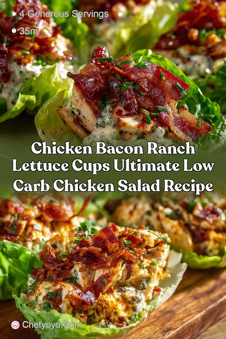 Chicken Bacon Ranch Lettuce Cups Ultimate Low Carb Chicken Salad Recipe