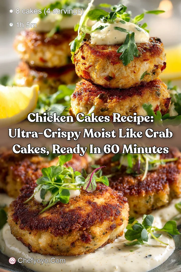 Chicken Cakes Recipe: Ultra-Crispy Moist Like Crab Cakes Ready in 60 Minutes