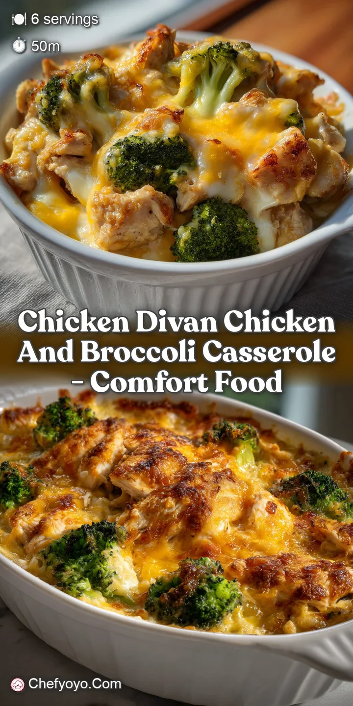 Chicken Divan Chicken and Broccoli Casserole - Comfort Food