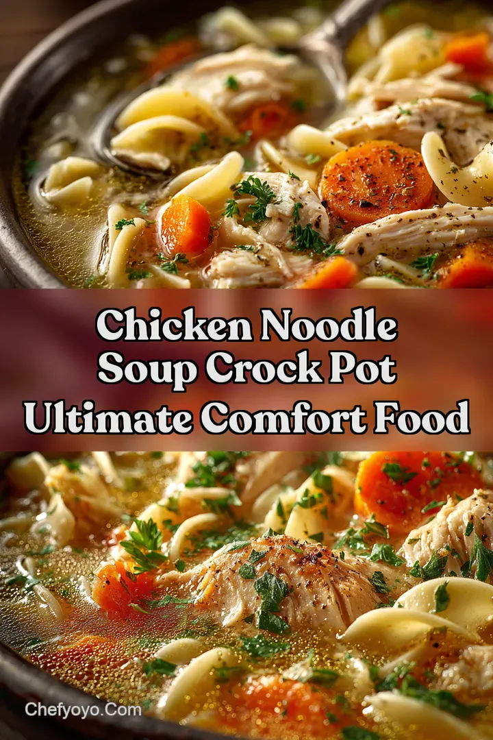Chicken Noodle Soup Crock Pot Ultimate Comfort Food
