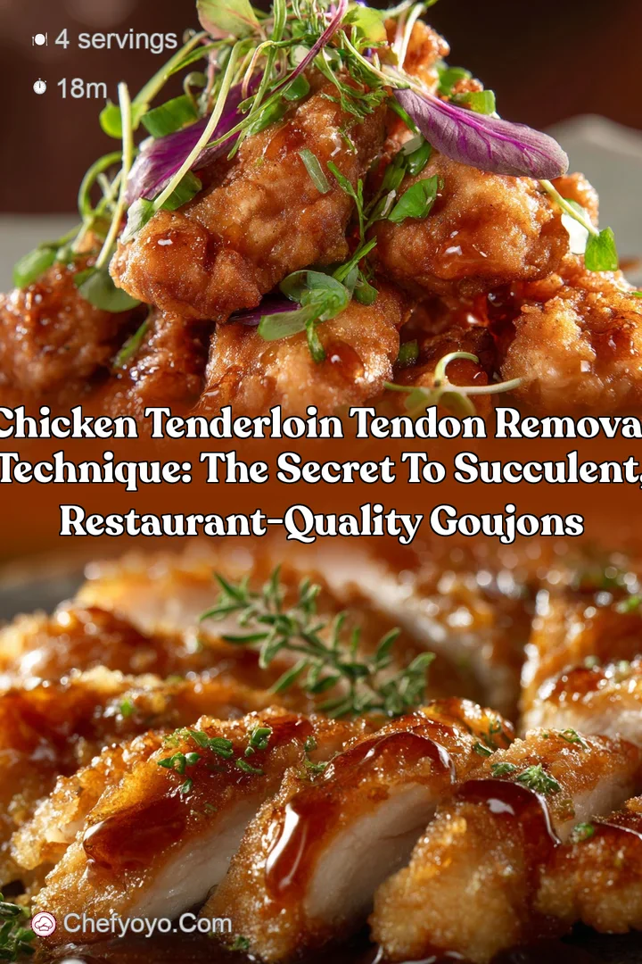 Chicken Tenderloin Tendon Removal Technique: The Secret to Succulent Restaurant-Quality Goujons
