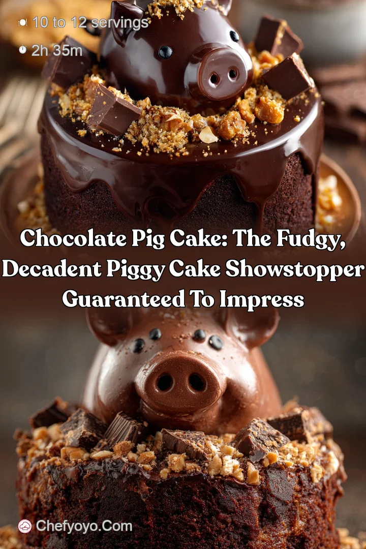 Chocolate pig cake: The fudgy decadent Piggy Cake showstopper guaranteed to impress