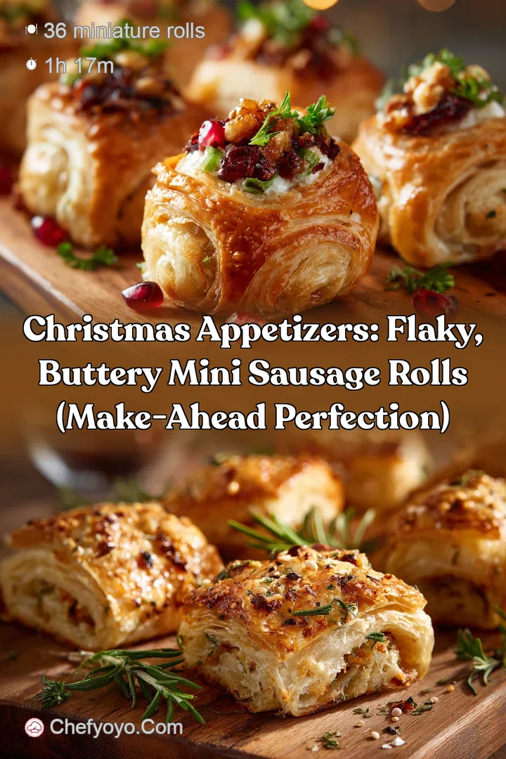 Christmas Appetizers: Flaky Buttery Mini Sausage Rolls (Make-Ahead Perfection)