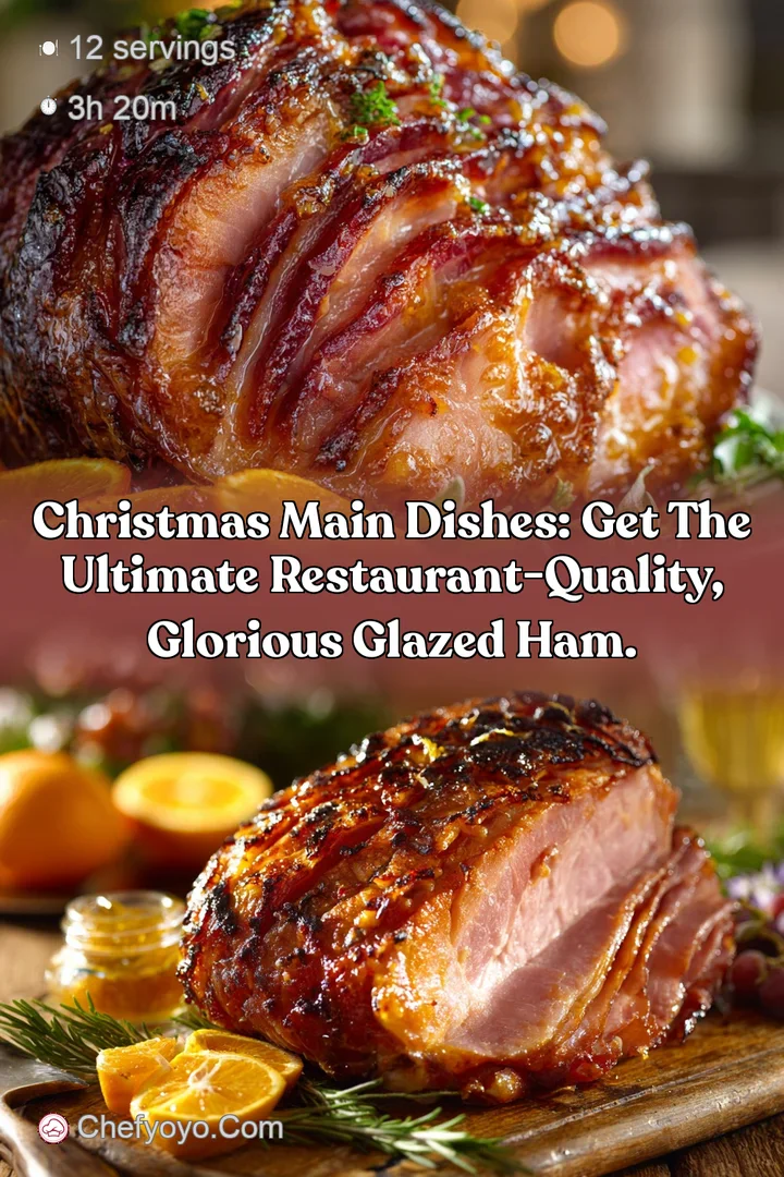 Christmas Main Dishes: Get the ultimate restaurant-quality glorious glazed ham.