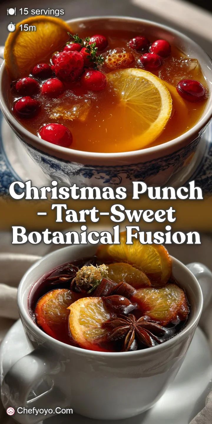 Close-up of effervescent punch showcasing bubbles rising, showcasing deep red hues, sparkling ice, and fragrant rosemary s...