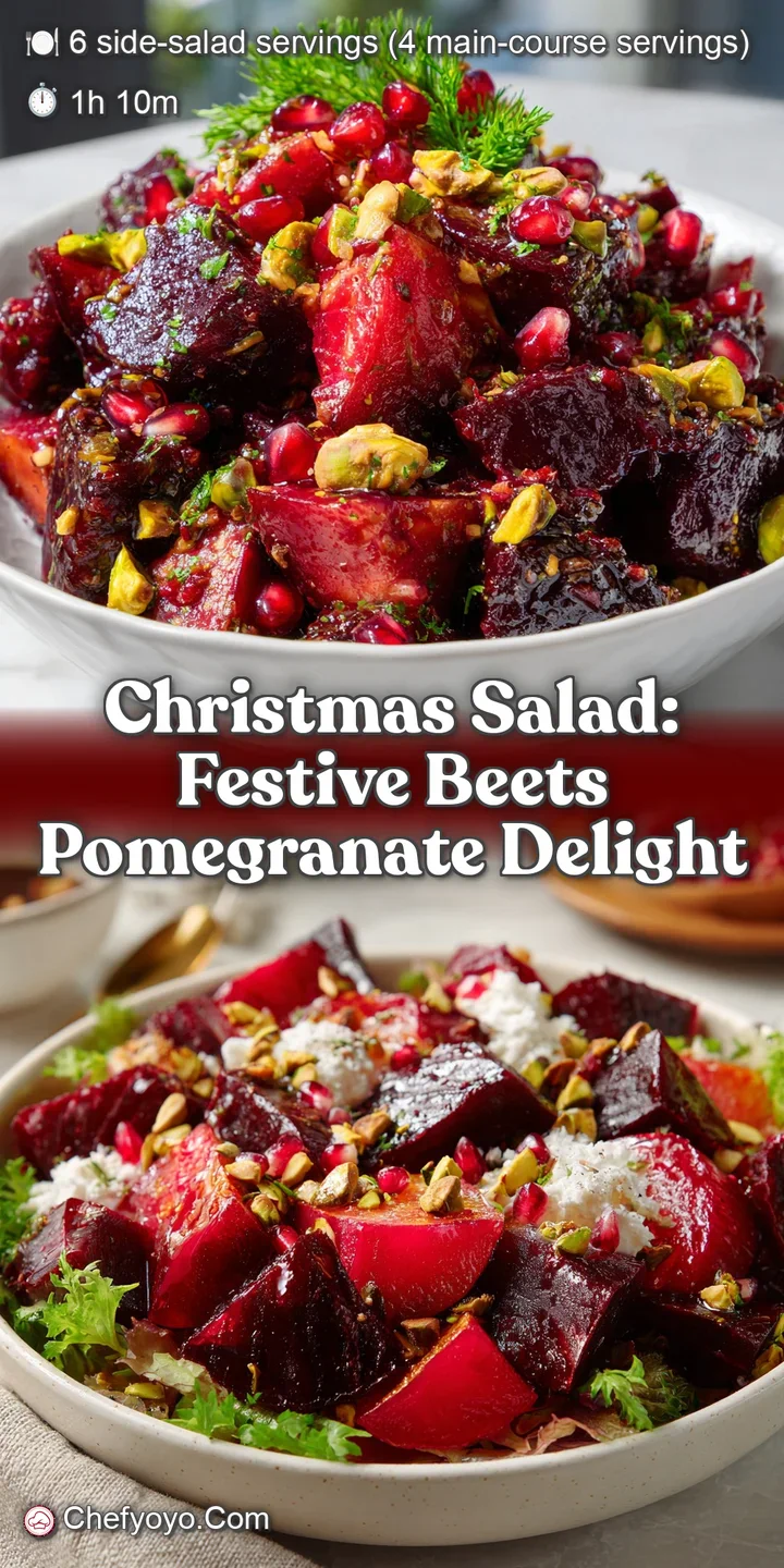 Christmas Salad: Festive Beets Pomegranate Delight