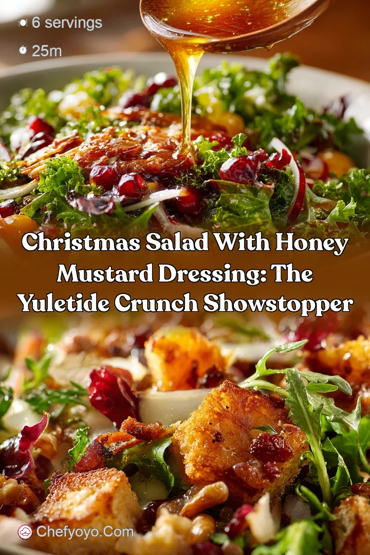Christmas Salad with Honey Mustard Dressing: The Yuletide Crunch Showstopper