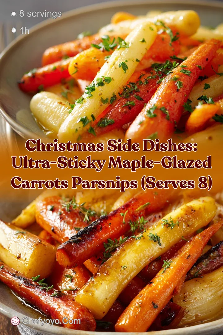 Christmas Side Dishes: Ultra-Sticky Maple-Glazed Carrots Parsnips (Serves 8)