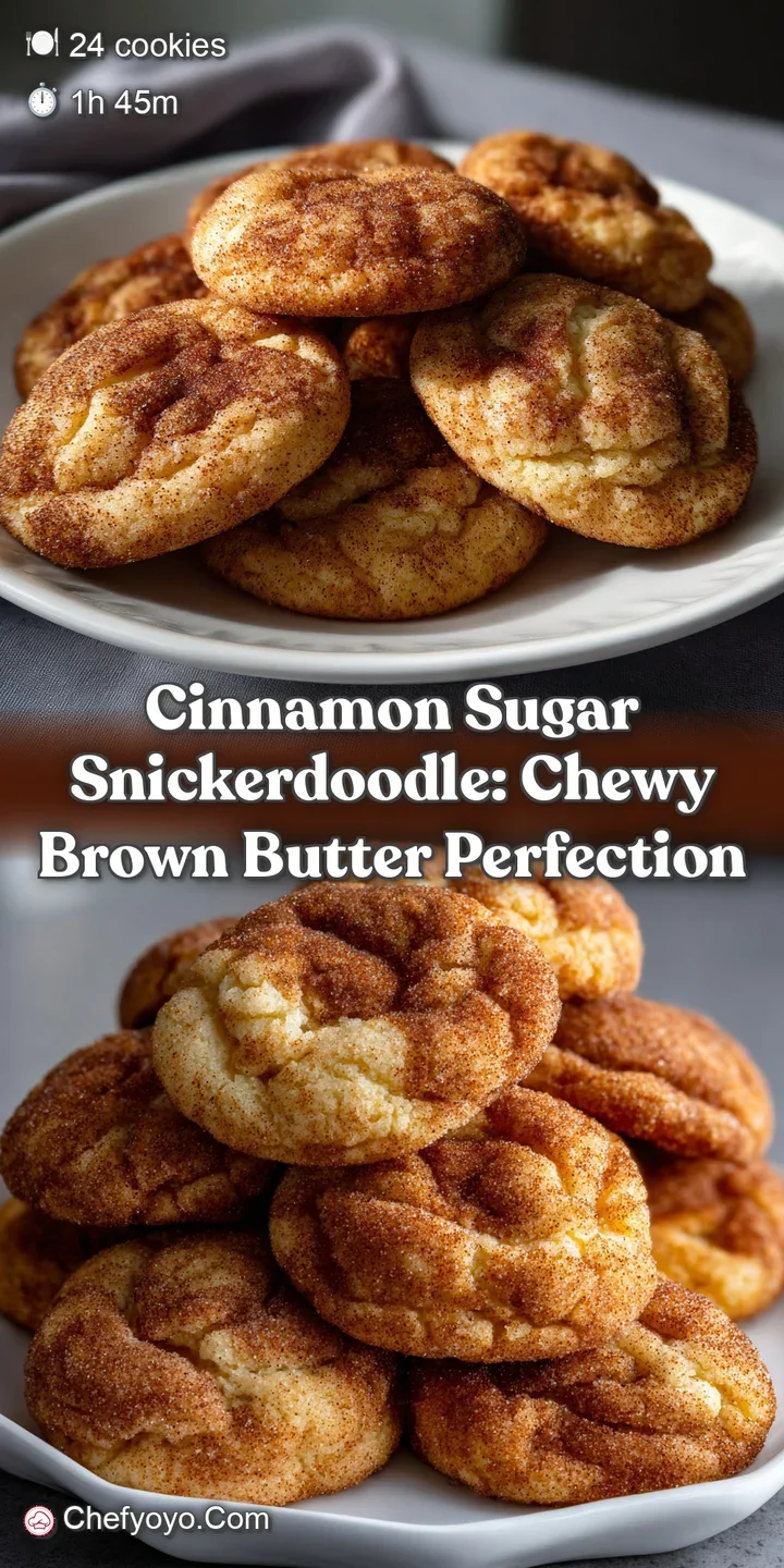 Cinnamon Sugar Snickerdoodle: Chewy Brown Butter Perfection