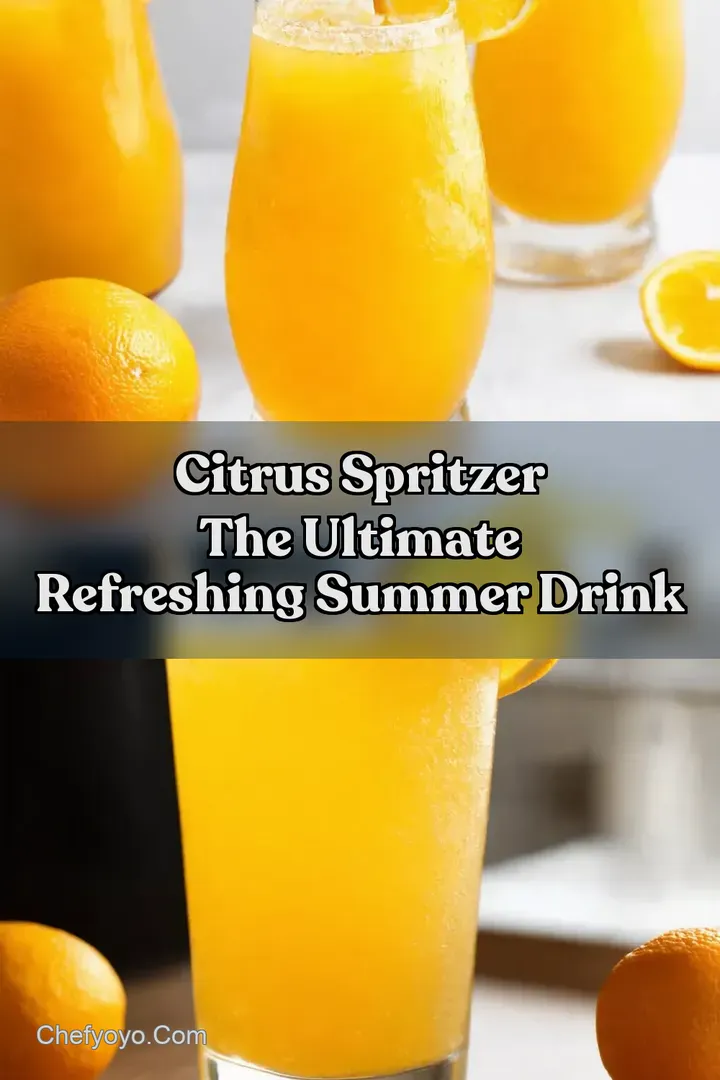 Citrus Spritzer The Ultimate Refreshing Summer Drink