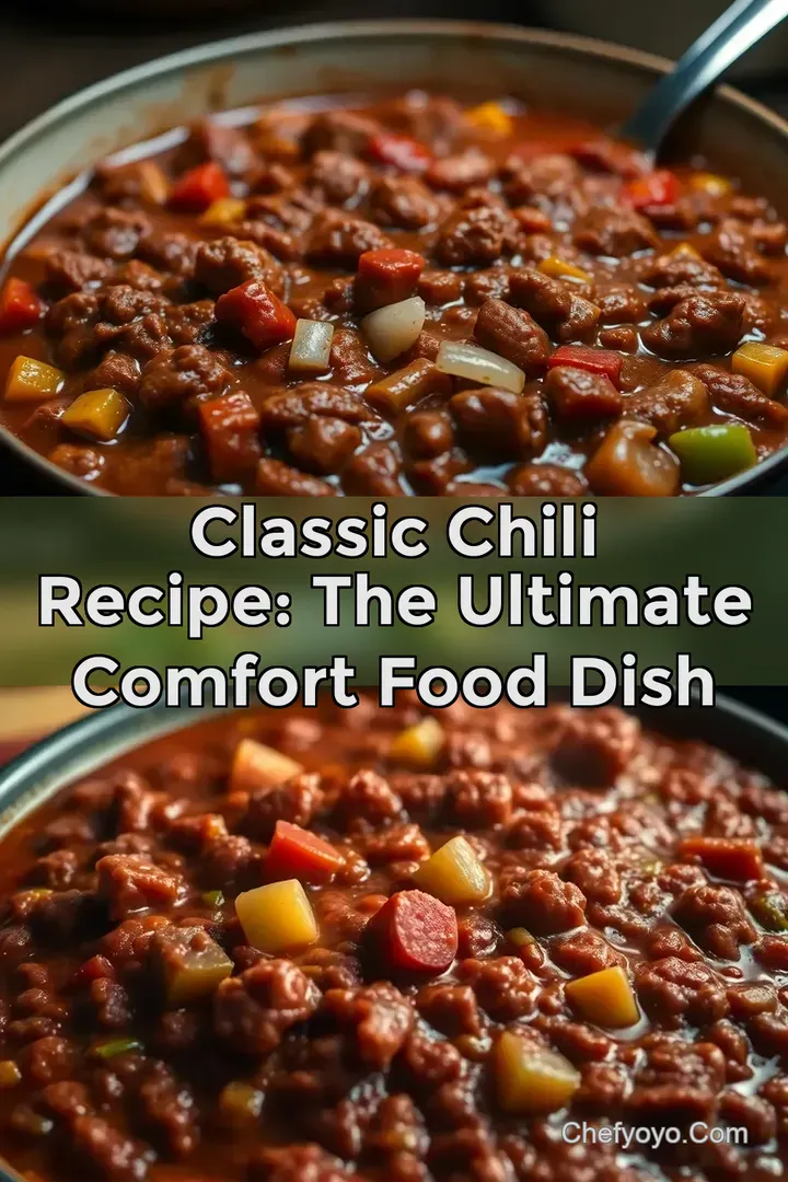 Classic Chili Recipe: The Ultimate Comfort Food Dish