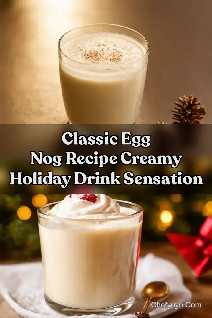 Classic Egg Nog Recipe Creamy Holiday Drink Sensation