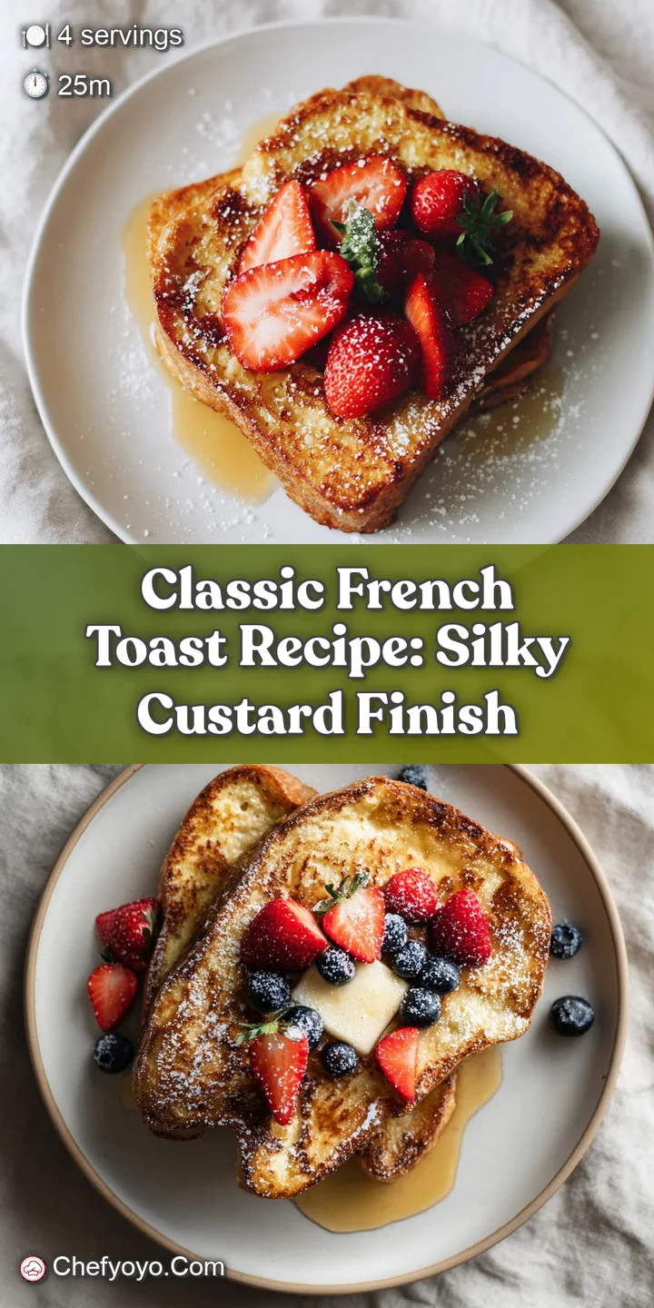 Close-up of glistening French toast, revealing caramelized edges and a soft, eggy interior. Drizzled with syrup, inviting ...