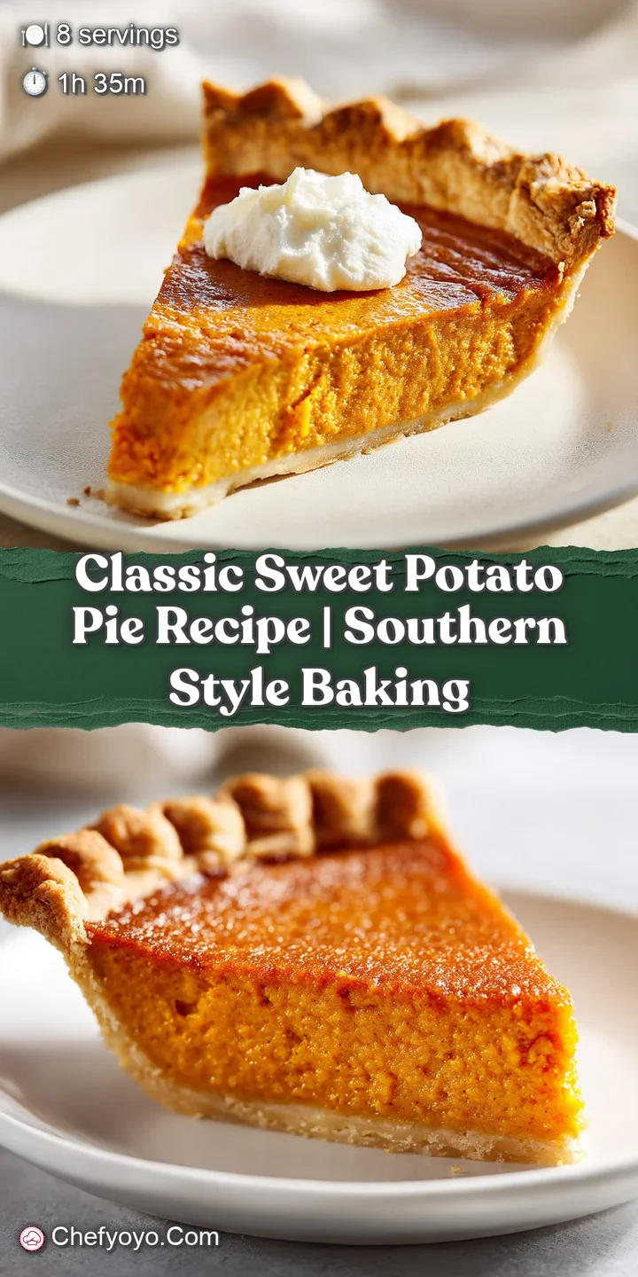 Close-up of sweet potato pie filling: rich, smooth, and glossy, hinting at a warm, spiced, and comforting flavor.