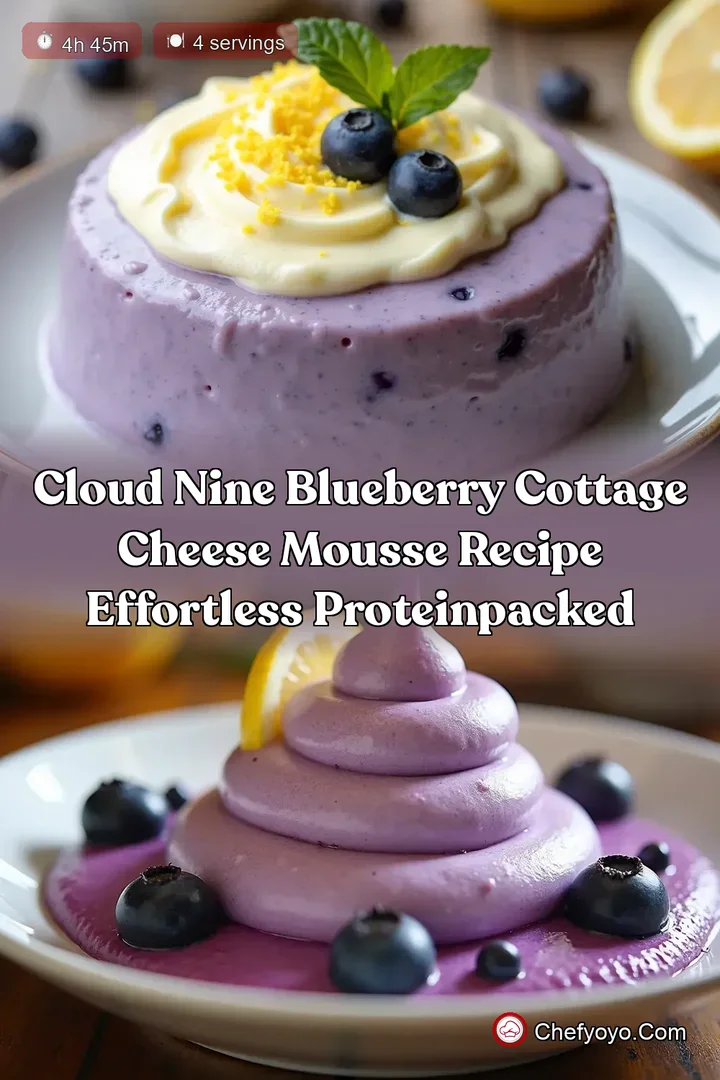 Cloud Nine Blueberry Cottage Cheese Mousse Recipe Effortless ProteinPacked