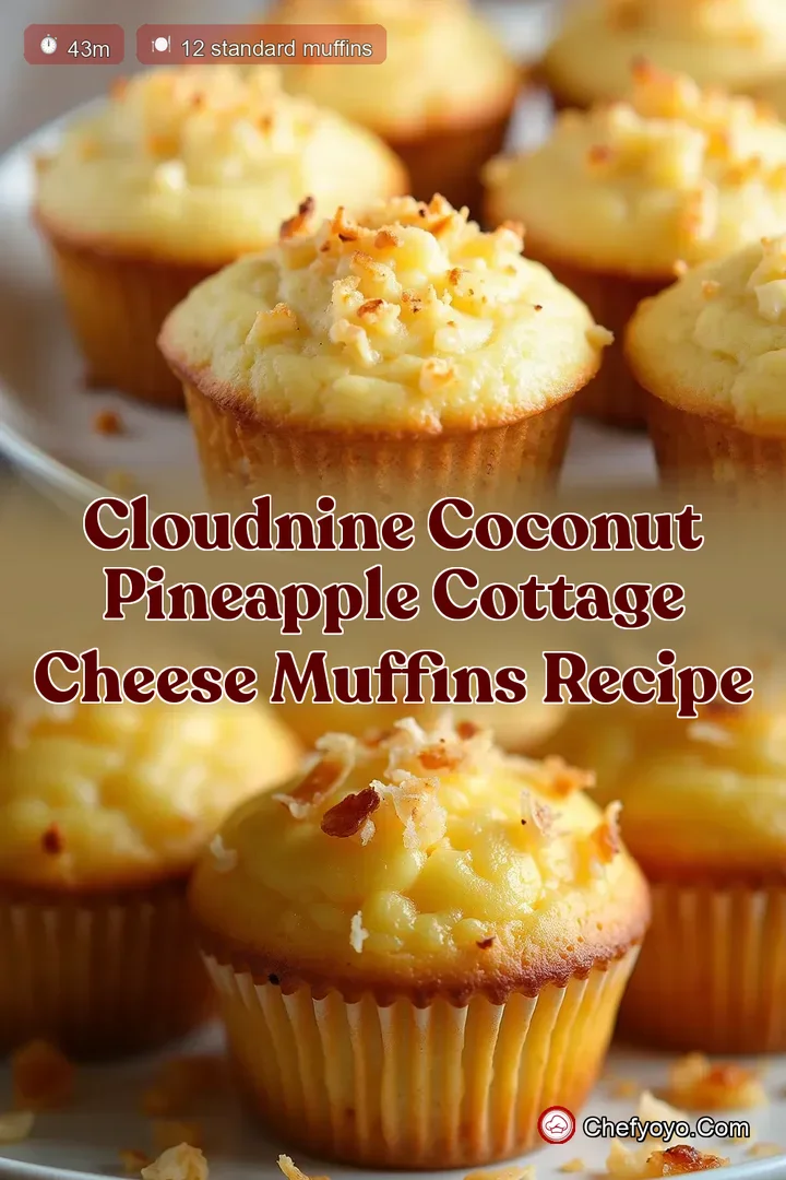 CloudNine Coconut Pineapple Cottage Cheese Muffins Recipe