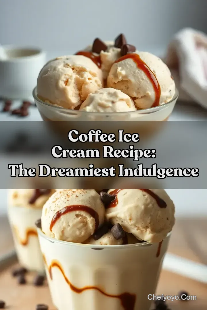 Coffee Ice Cream Recipe: The Dreamiest Indulgence : PIN FOR LATER Coffee Ice Cream Recipe: The Dreamiest Indulgence