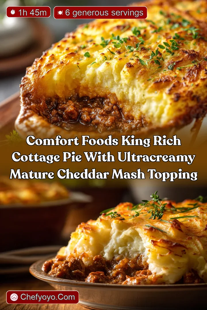 Comfort Foods King Rich Cottage Pie with UltraCreamy Mature Cheddar Mash Topping