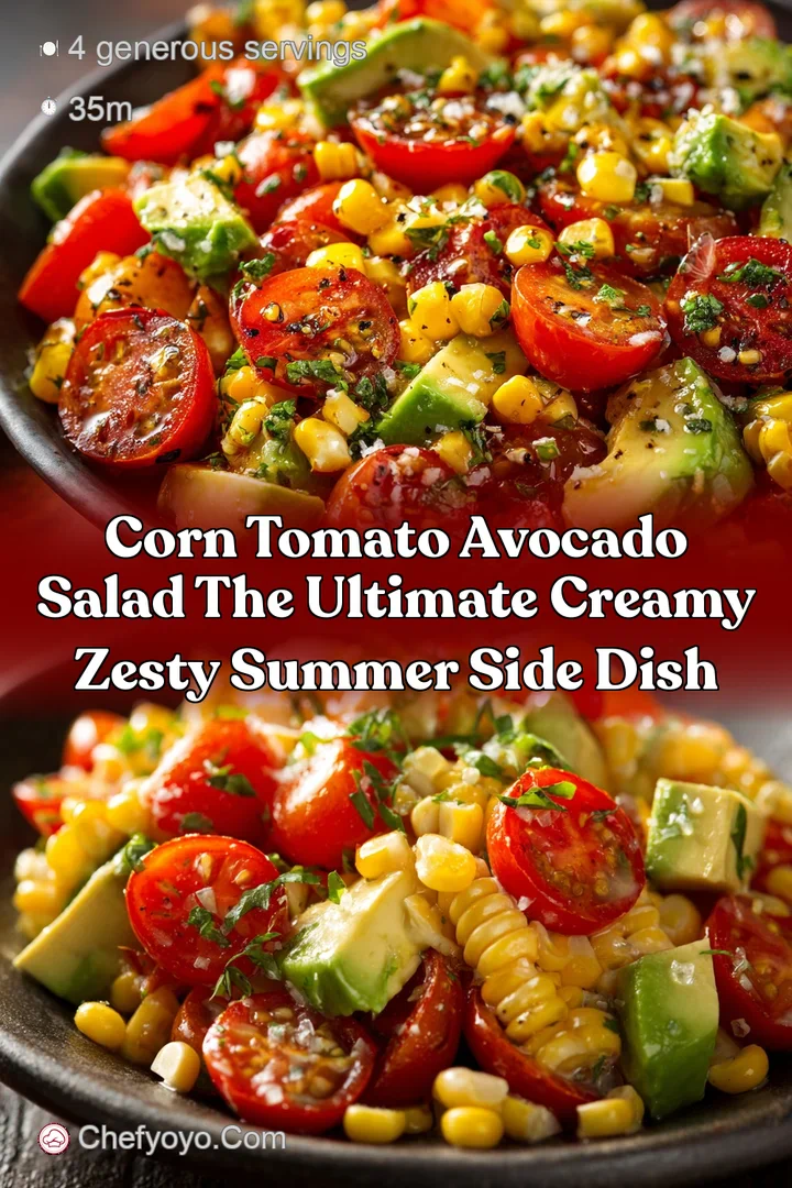 Corn Tomato Avocado Salad The Ultimate Creamy Zesty Summer Side Dish