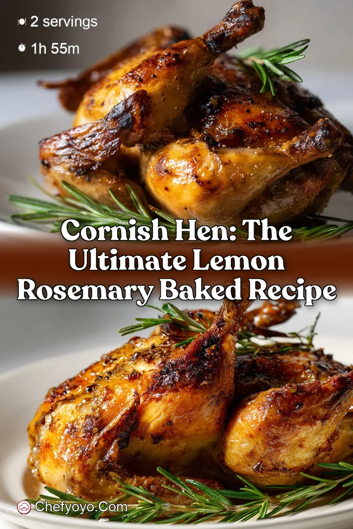 Cornish Hen: The Ultimate Lemon Rosemary Baked Recipe