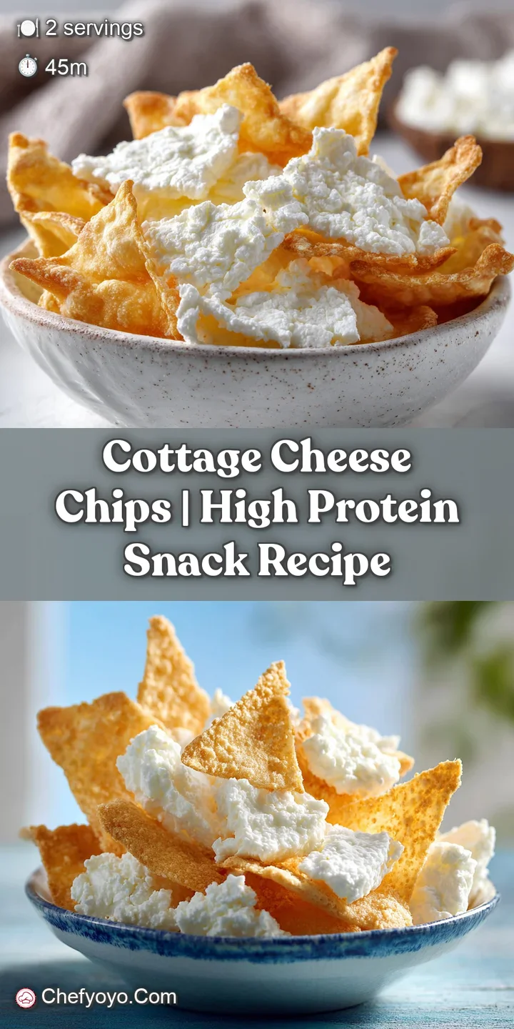 Close-up of a crispy baked cottage cheese chip; golden brown with slightly bubbly texture, tempting and delicious.