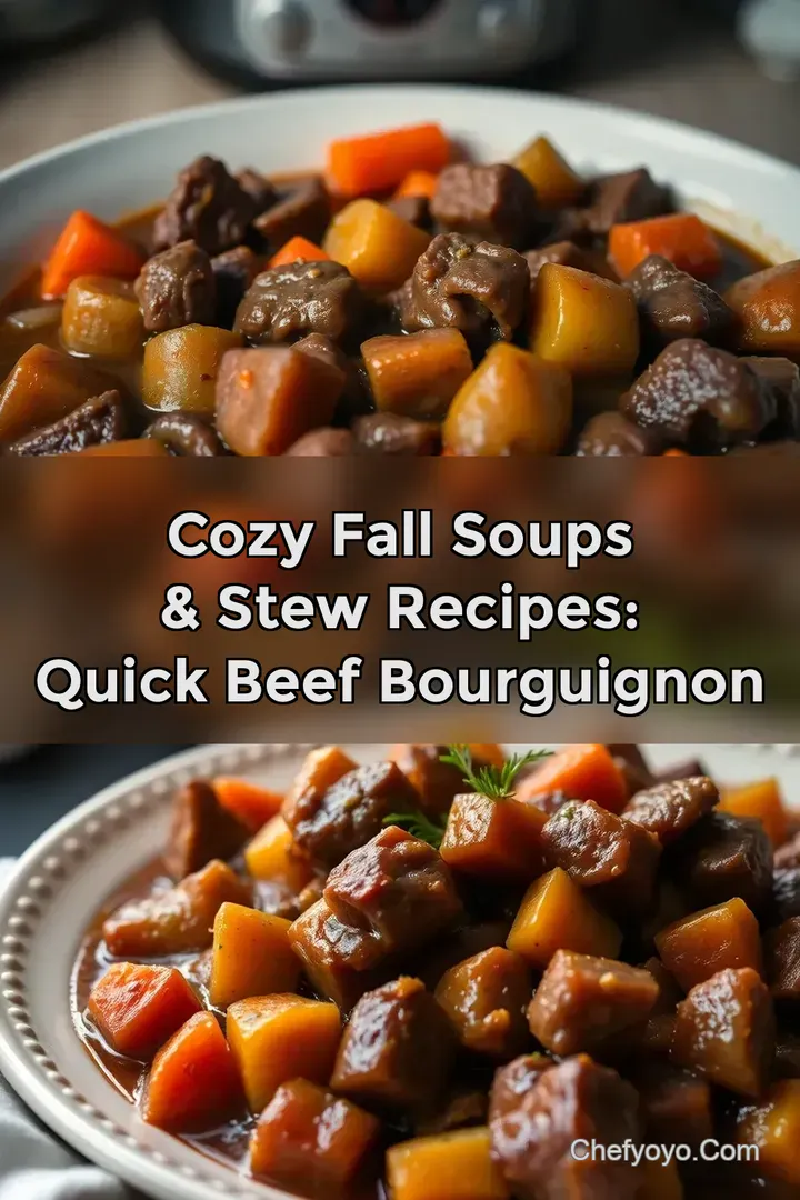 Cozy Fall Soups & Stew Recipes: Quick Beef Bourguignon