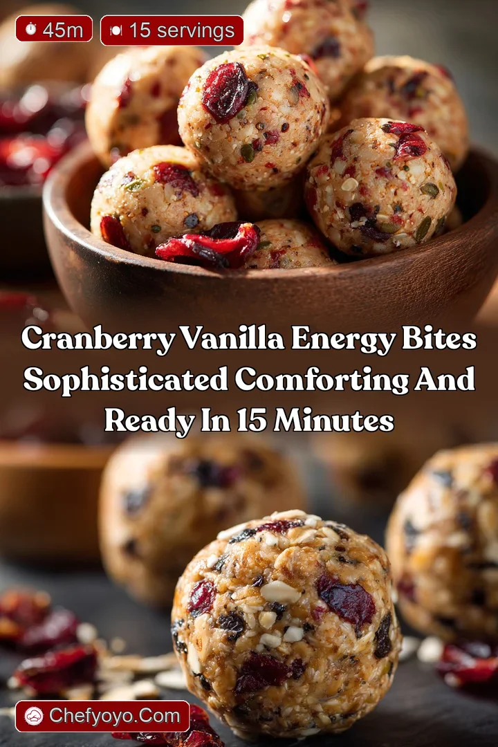 Cranberry Vanilla Energy Bites Sophisticated Comforting and Ready in 15 Minutes