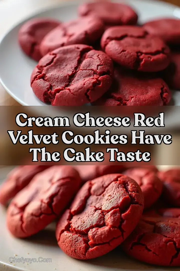 Cream Cheese Red Velvet Cookies Have the Cake Taste