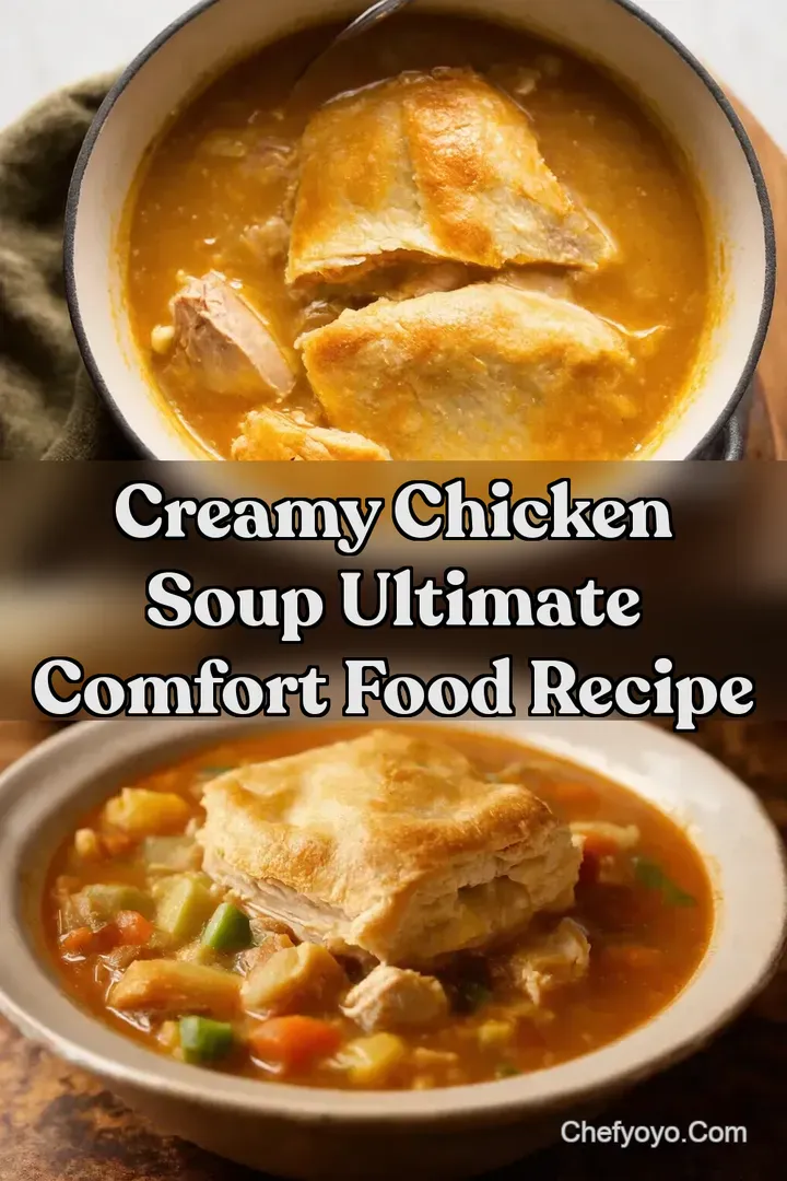Creamy Chicken Soup Ultimate Comfort Food Recipe