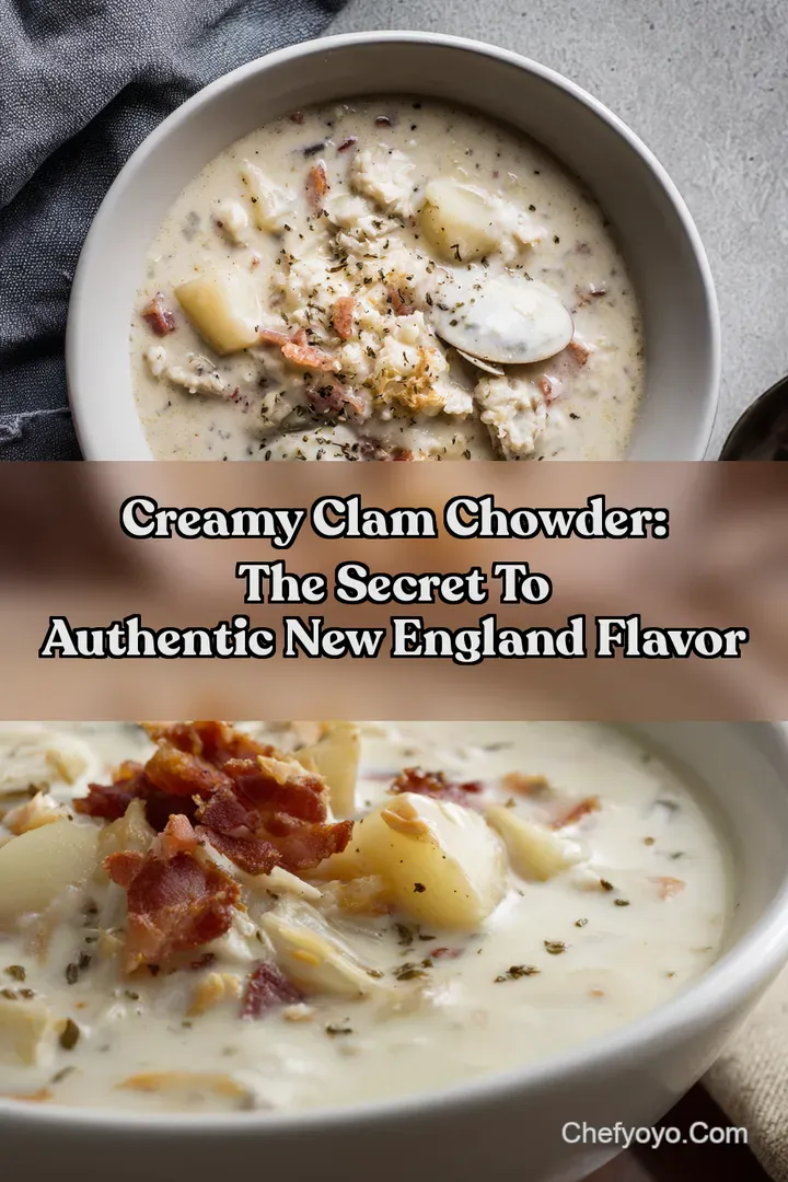 Creamy Clam Chowder: The Secret to Authentic New England Flavor