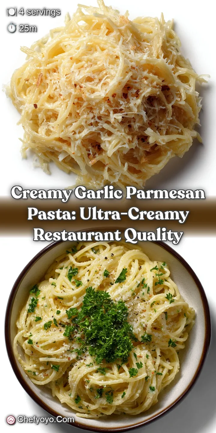 Creamy Garlic Parmesan Pasta: Ultra-Creamy Restaurant Quality