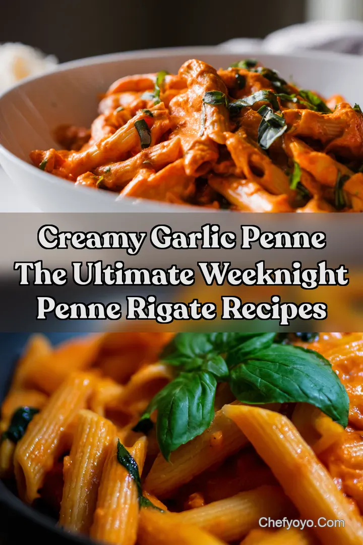 Creamy Garlic Penne The Ultimate Weeknight Penne Rigate Recipes