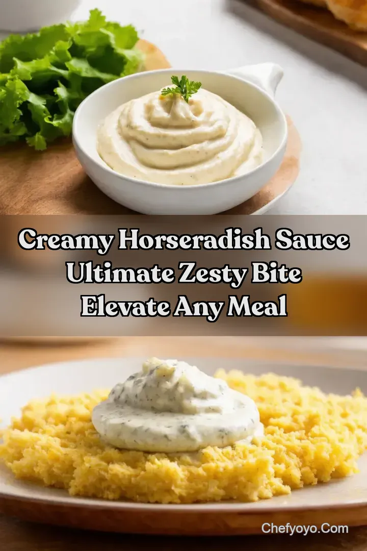 Creamy Horseradish Sauce Ultimate Zesty Bite Elevate Any Meal