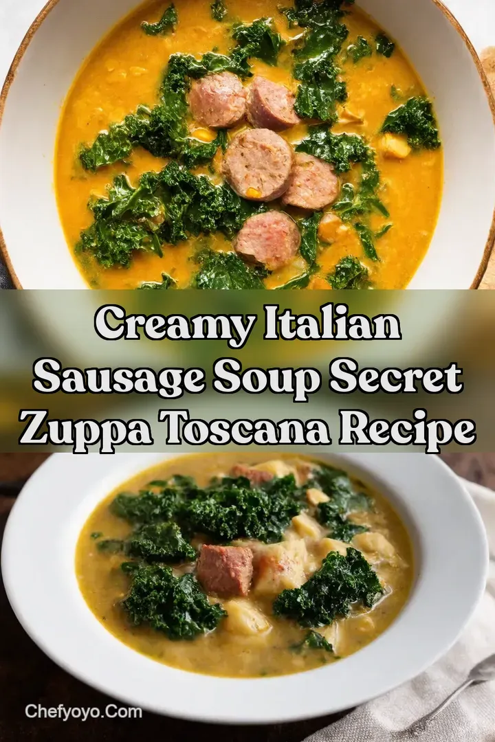 Creamy Italian Sausage Soup Secret Zuppa Toscana Recipe