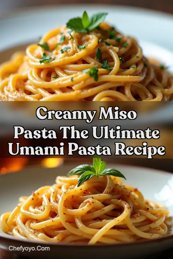 Creamy Miso Pasta The Ultimate Umami Pasta Recipe