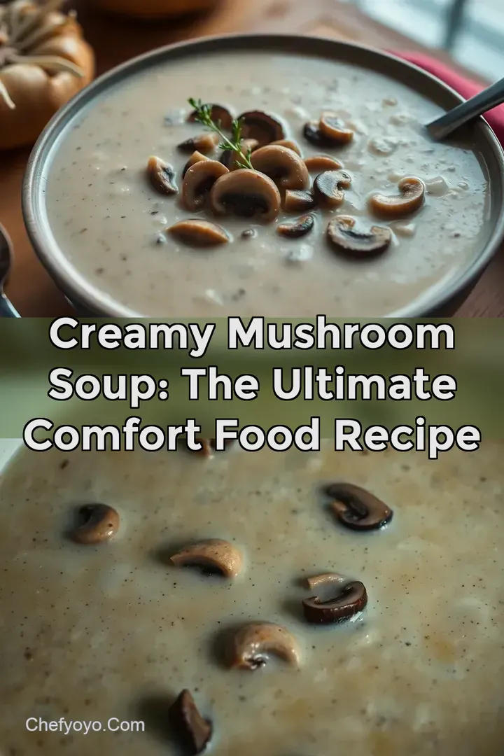 Creamy Mushroom Soup: The Ultimate Comfort Food Recipe