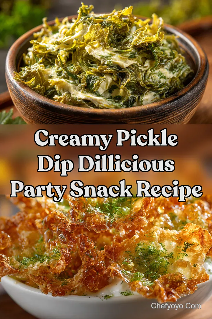 Creamy Pickle Dip Dillicious Party Snack Recipe