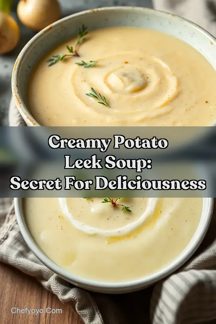 Creamy Potato Leek Soup: Secret For Deliciousness : PIN FOR LATER Creamy Potato Leek Soup: Secret For Deliciousness