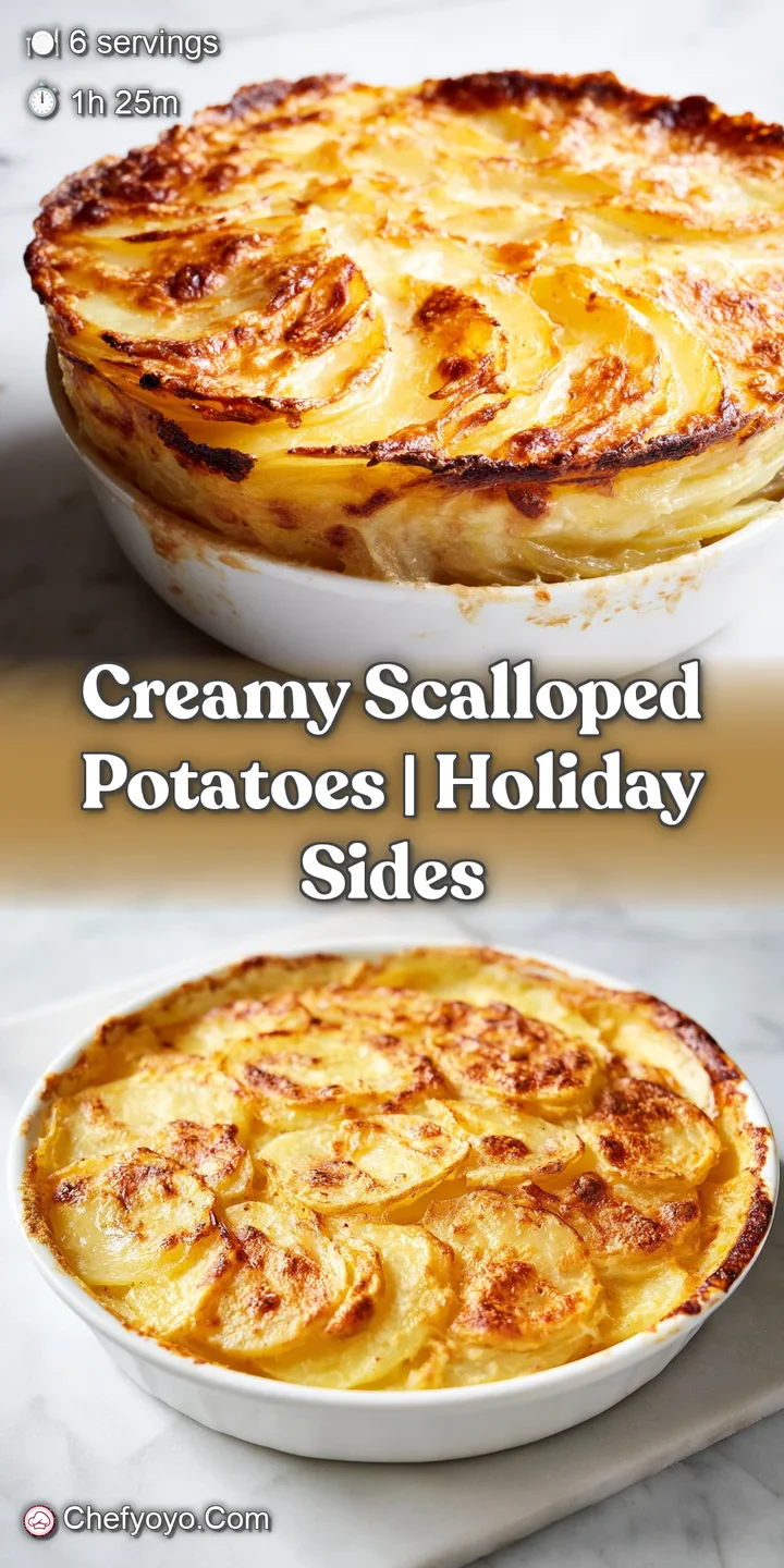 Macro shot of bubbling golden cheese crust and tender layered potato slices glistening with a rich buttery sauce.