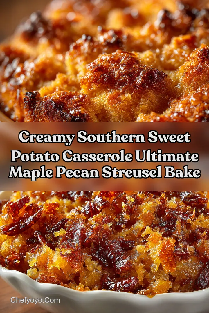 Creamy Southern Sweet Potato Casserole Ultimate Maple Pecan Streusel Bake