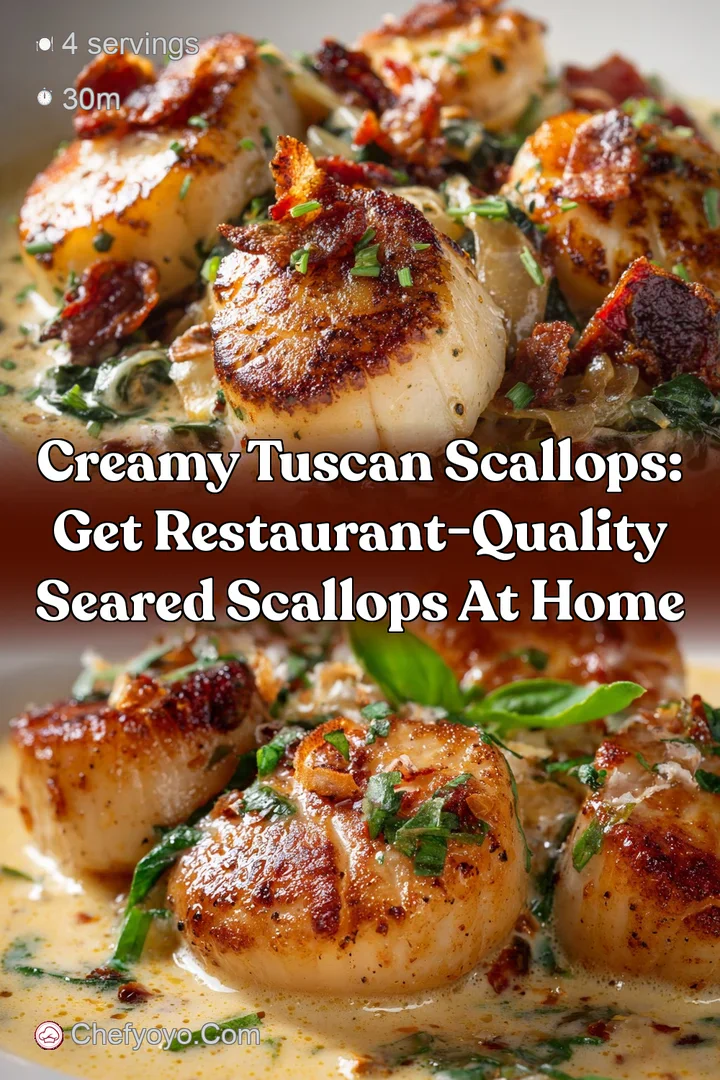 Creamy Tuscan Scallops: Get Restaurant-Quality Seared Scallops at Home