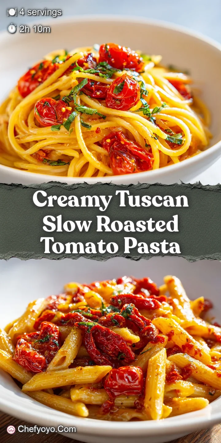 Close-up of glistening pasta in a creamy tomato sauce, bursting with color and visible herbs and spices.