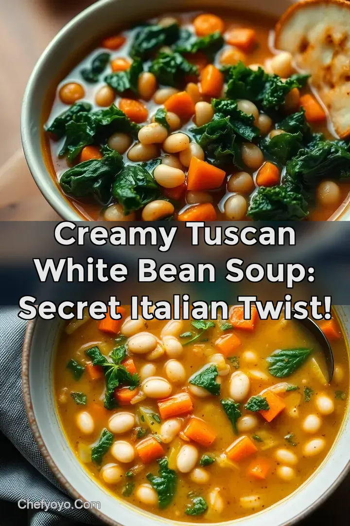 Creamy Tuscan White Bean Soup: Secret Italian Twist!