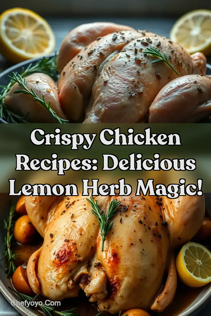 Crispy Chicken Recipes: Delicious Lemon Herb Magic!