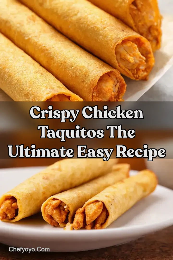 Crispy Chicken Taquitos The Ultimate Easy Recipe : PIN FOR LATER Crispy Chicken Taquitos The Ultimate Easy Recipe