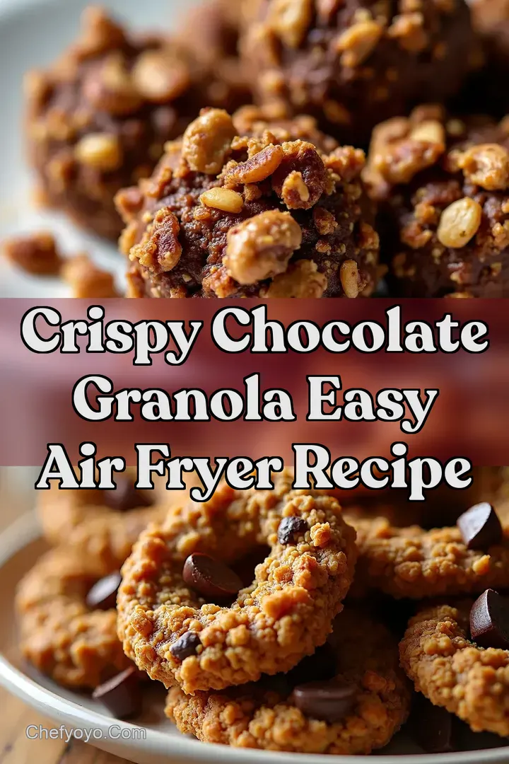 Crispy Chocolate Granola Easy Air Fryer Recipe